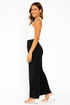 'Fenella' Ruched High Waist Straight Leg Pants - Celes Fashion